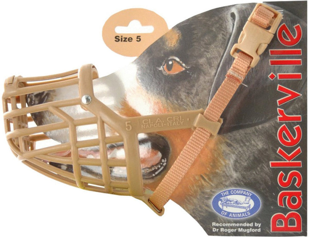 Baskerville classic basket muzzle lichtbruin - hondenopvoeding - nr 5