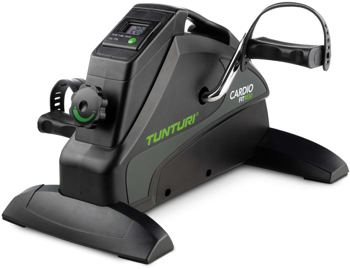 Tunturi cardio fit m30 stoelfiets - hometrainer - met lcd monitor - fietstrainer met instelbare weerstand - bureaufiets