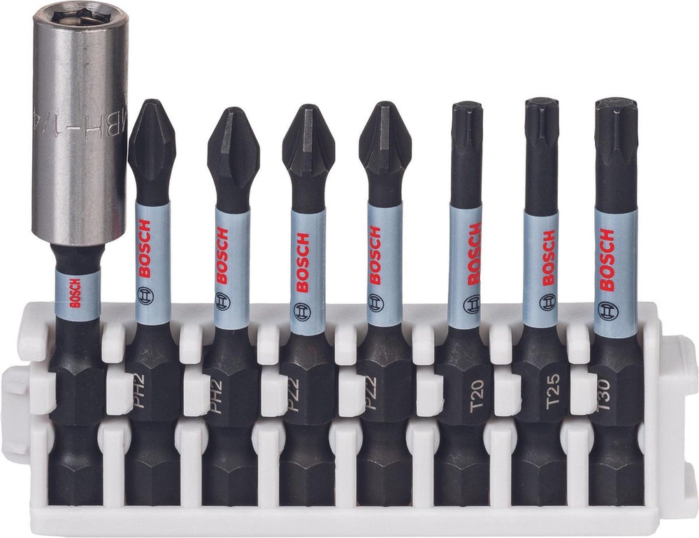 Bosch impact power bit 50mm, 8x, bithouder