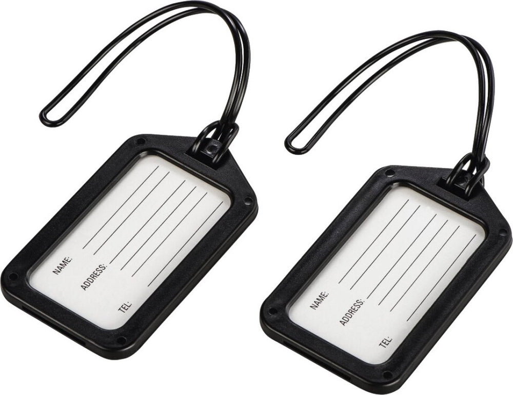 Hama travel naamkaartjes voor bagage 2 stuks zwart