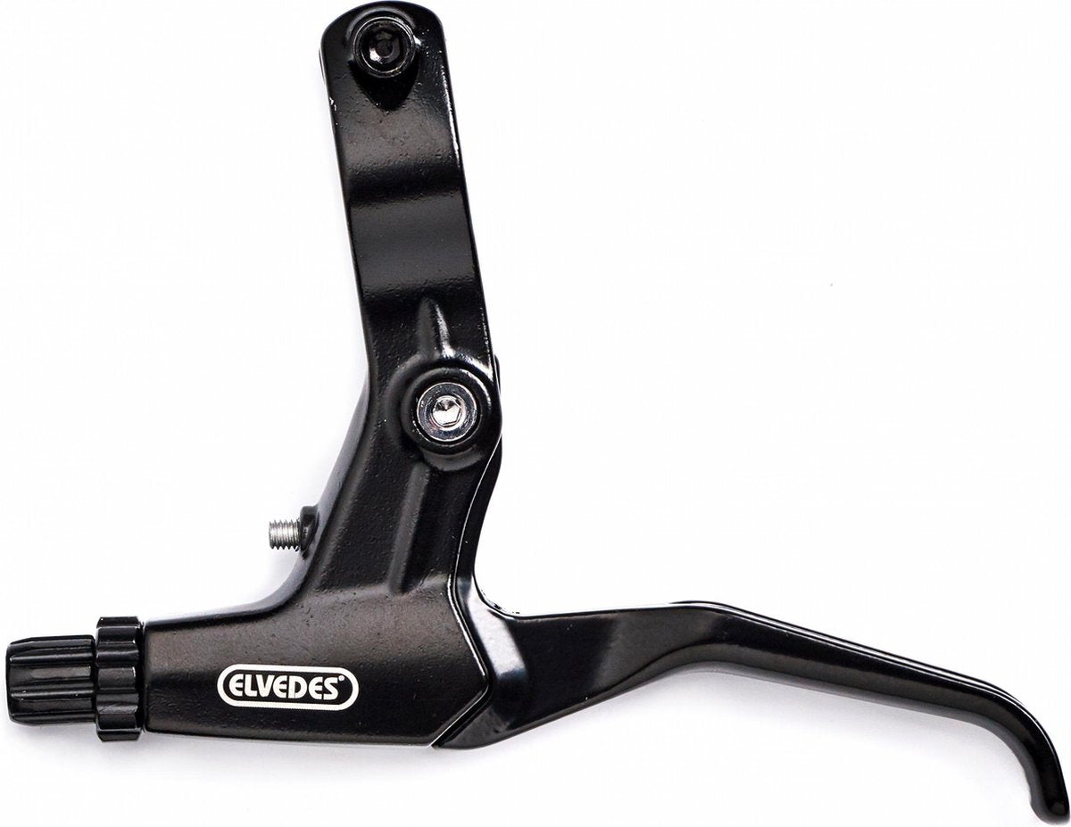 Elvedes Disc Brake Lever Left 2-Finger Aluminum Black