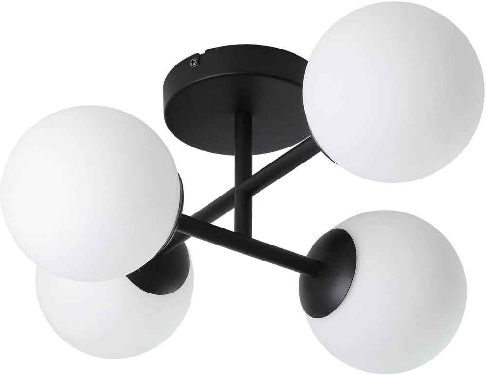 Eglo castrovido plafondlamp - badkamer - g9 - 47.5 cm - zwart wit