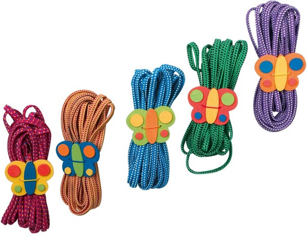Small Foot - spring elastic butterfly color, set of 5