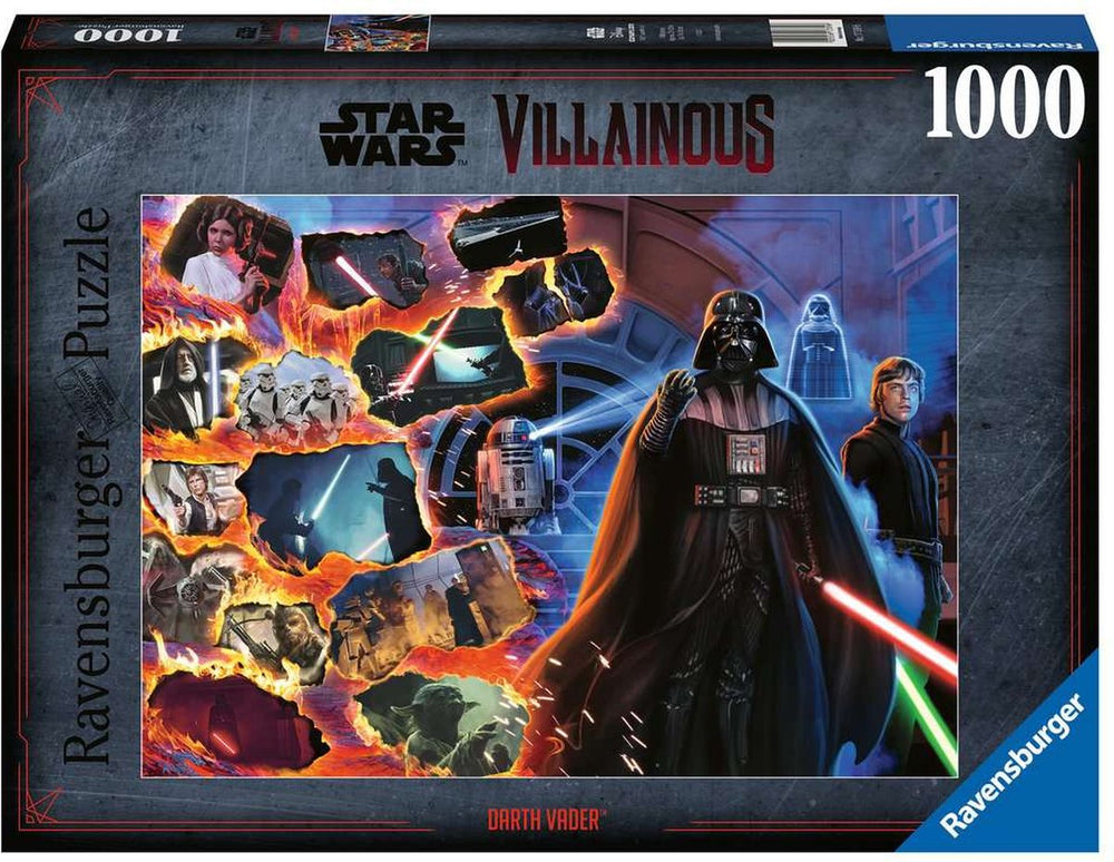 Ravensburger puzzel star wars villainous: darth vader - legpuzzel - 1000 stukjes
