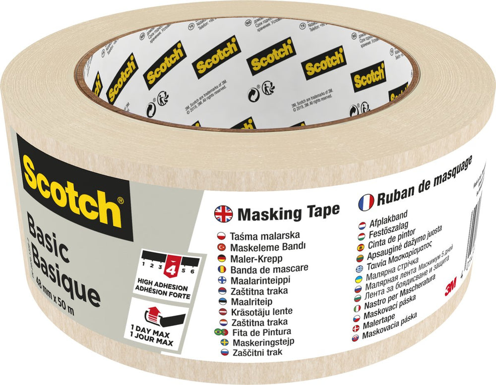 Scotch afplaktape basic 48mmx50m beige |