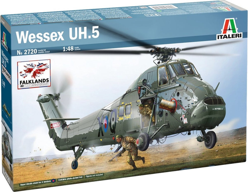 Italeri modelbouwpakket vliegtuigen - 2720 wessex uh.5 heli plastic - 1:48 - modelbouw