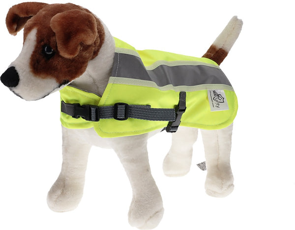 Duvo plus - hond - flectalon veiligheidsjasje m - 50cm geel - 162326
