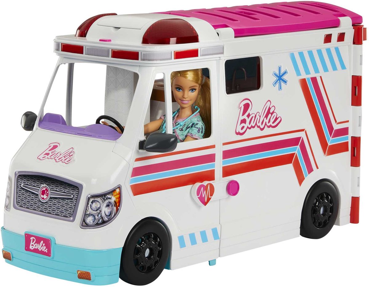 Barbie you can be anything - ambulance - met licht en geluid
