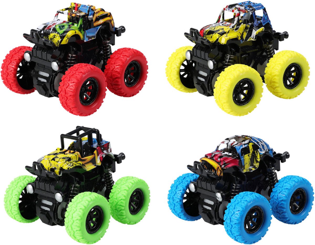 Koopman frictie monstertruck graffiti, 9cm