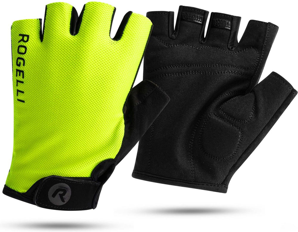 Rogelli core heren fietshandschoenen - zomer - korte vinger - fluor