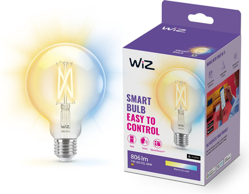 WiZ Filament Clear G95 E27
