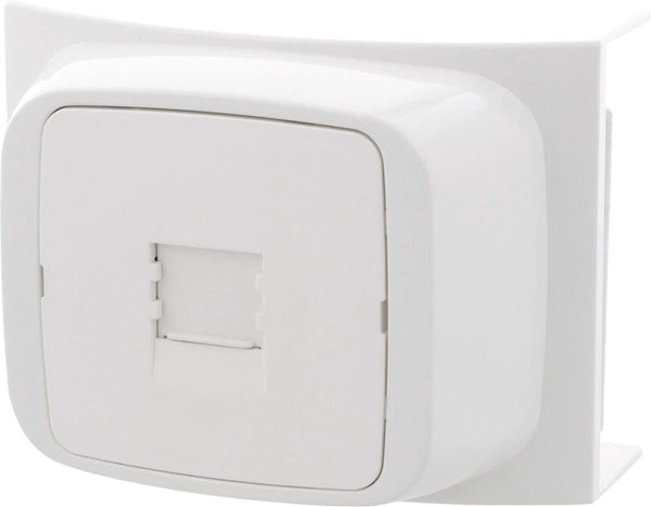 Attema k40 contactdoos – telefoon – 4–polig – rj45 – polarwit