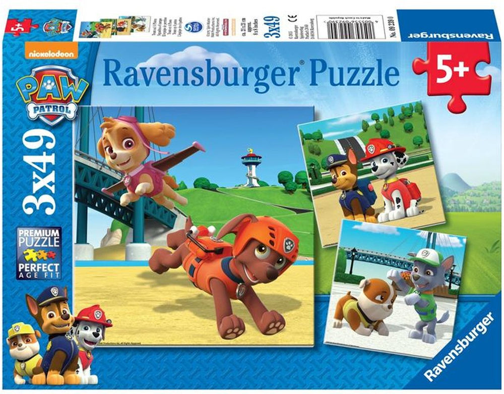 Ravensburger Paw Patrol: Team on 4 Paws - 3x49 pieces - children's puzzle
