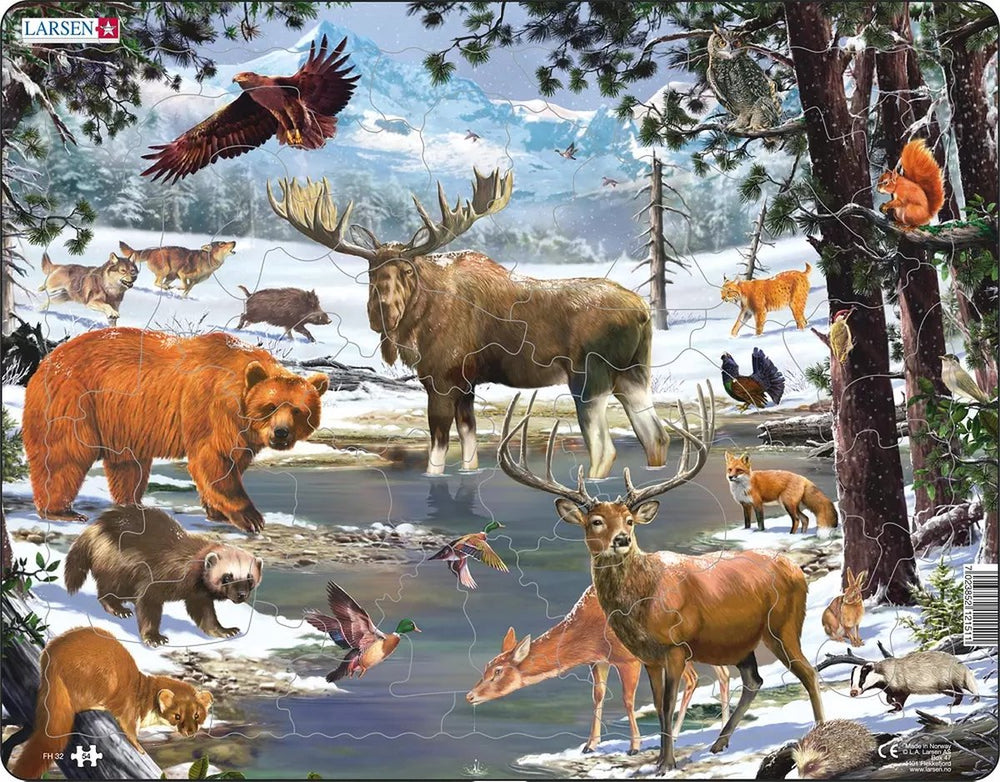 Larsen maxi fh32 vormpuzzel 54 stuk(s) flora fauna