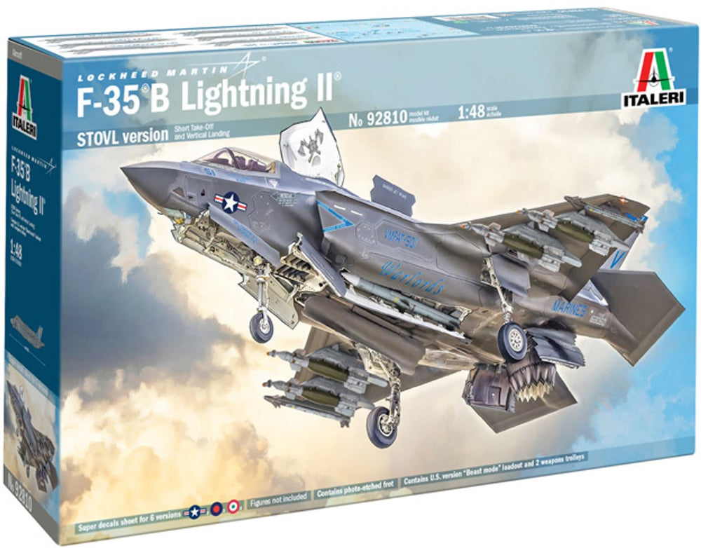 Italeri modelbouwpakket militaire voertuigen - 92810 lockheed martin® - f-35®b lightning ii® - straaljager plastic - 1:48 - modelbouw