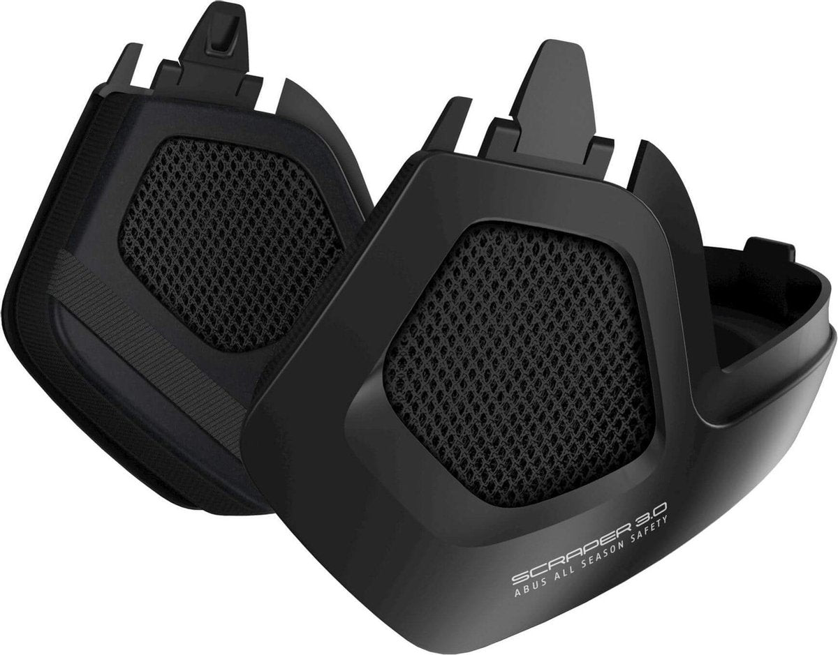 Abus winterkit Scraper 3.0 fluweel Zwart L