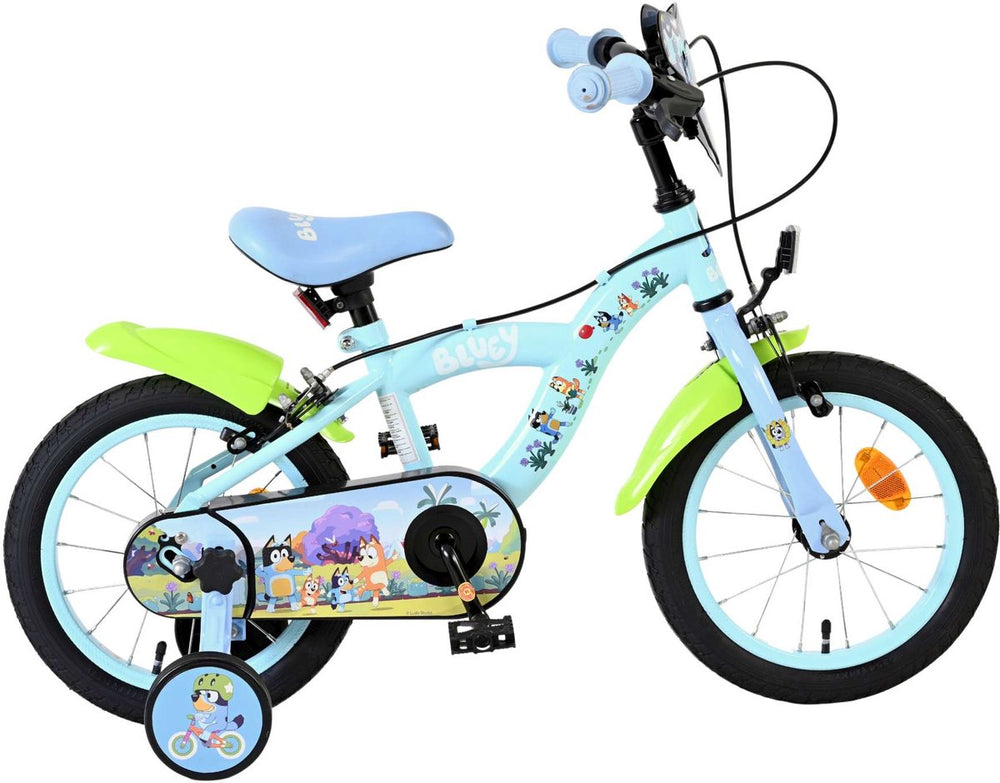 Volare bluey kinderfiets - 14 inch - lichtblauw - twee handremmen