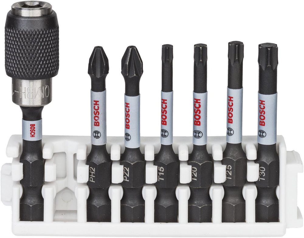 Bosch impact power bit 50mm, 7x, bithouder
