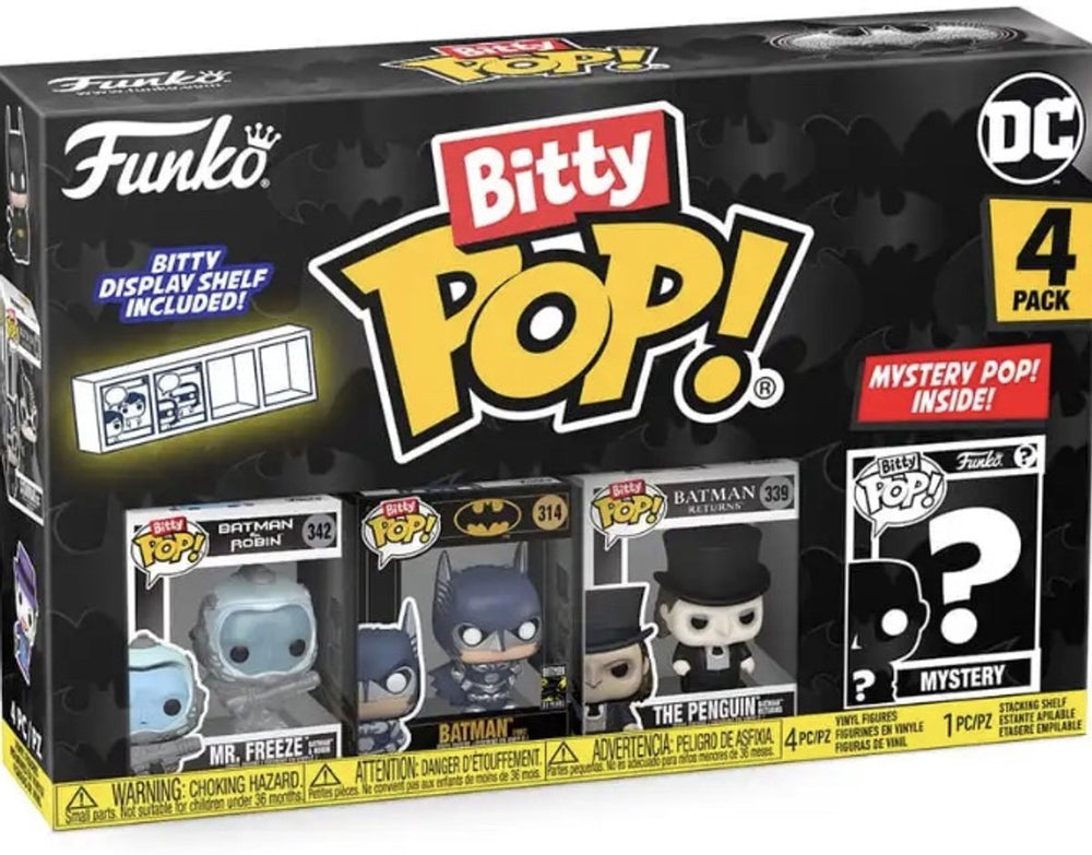 Funko bitty pop! - mr. freeze, batman, the penguin mystery pop! van dc batman
