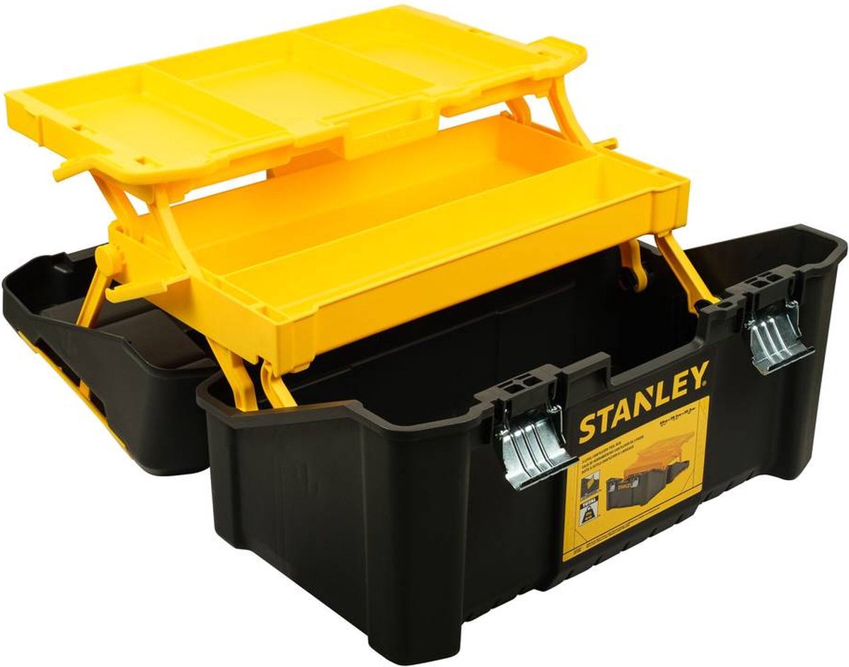 Stanley essentials cantilever - gereedschapskoffer - 19'' - 3-laags systeem - ergonomische handvat