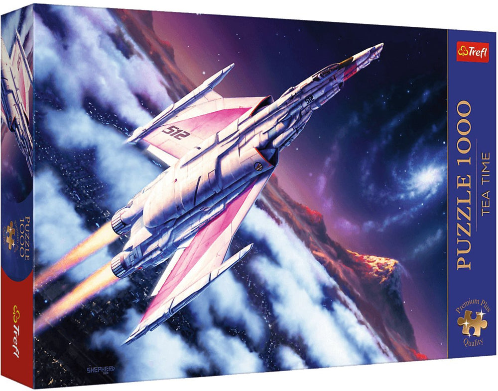 Trefl puzzel 1000 stukjes - premium plus flight into space.