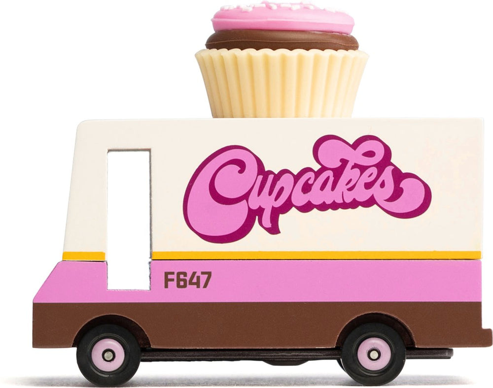 Candylab candycar busje cupcake busje - houten speelgoedauto.