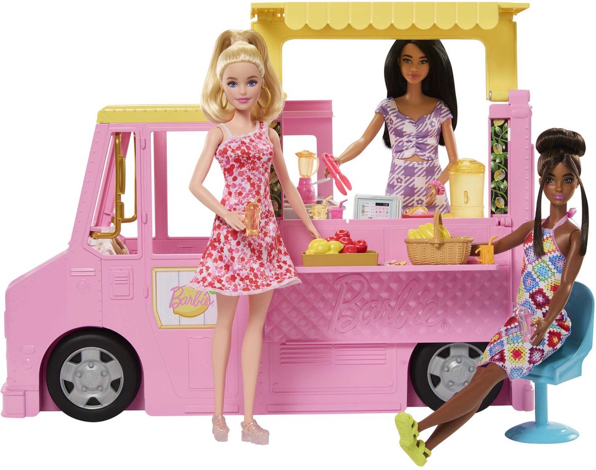 Barbie careers - limonadewagen - auto - poppenvervoersmiddel
