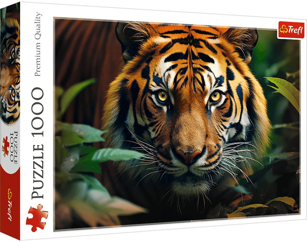 Trefl legpuzzel wild tiger - 1000 stukjes dierenpuzzel.