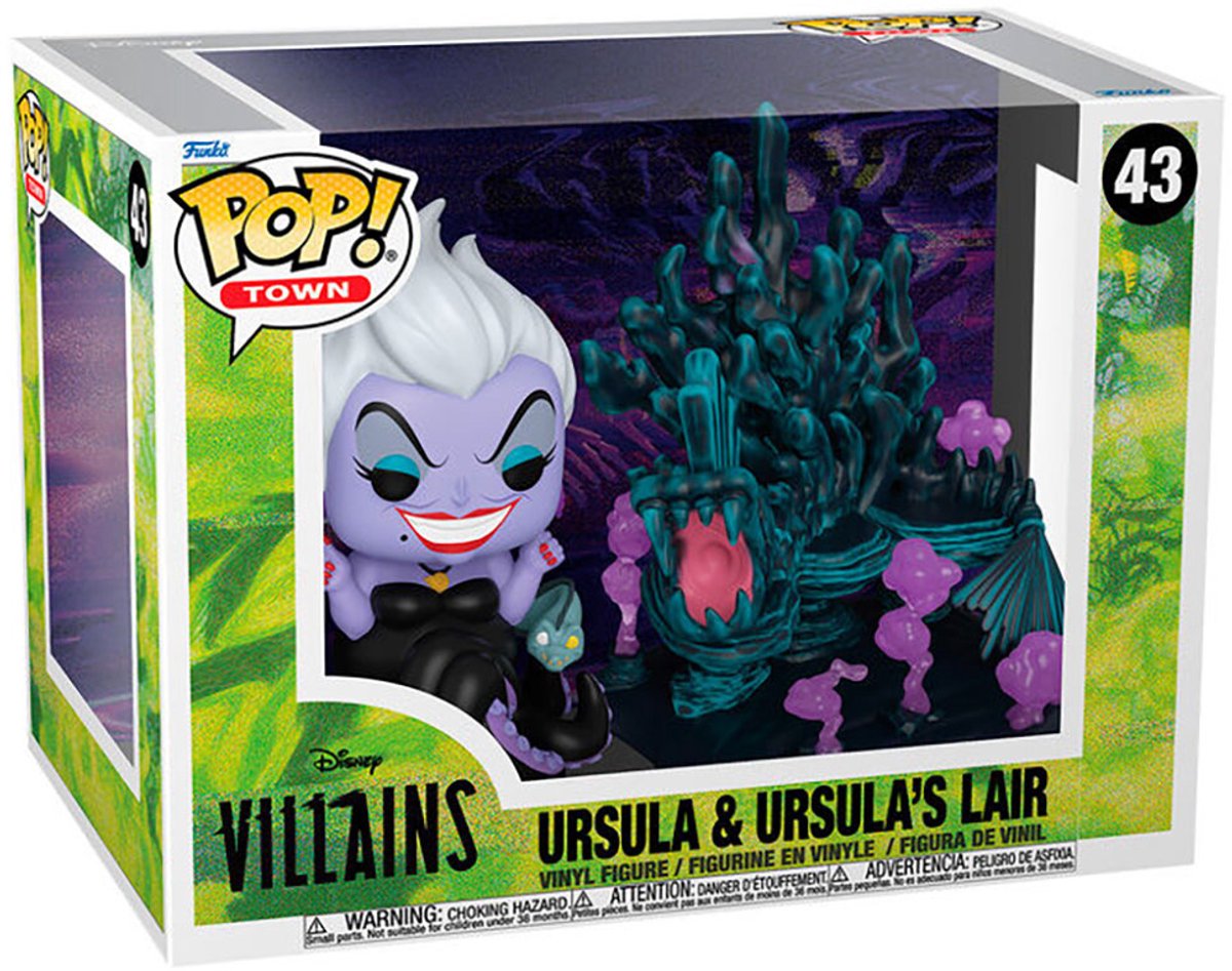 Funko disney villains pop! town vinyl figure ursula's lair