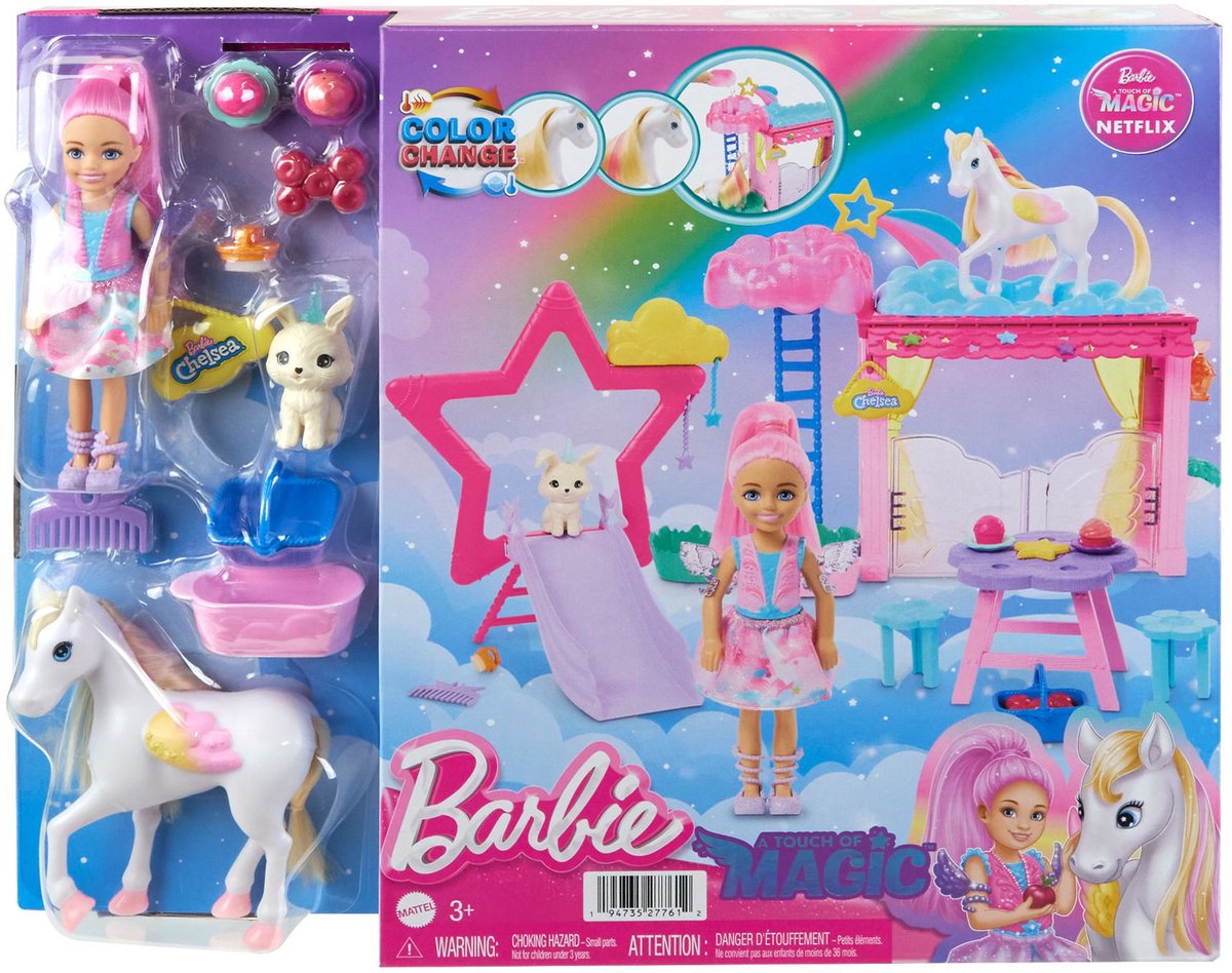 Barbie a touch of magic - speelset - met pop en accessoires
