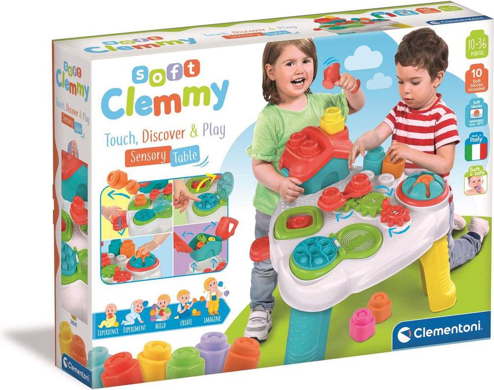Clementoni soft clemmy - touch play sensory table - speeltafel - activiteiten tafel - 10-36 maanden