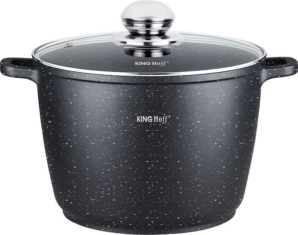 Kinghoff 1599 - hoge braadpan - met aromaknop - 28 cm - 10 liter