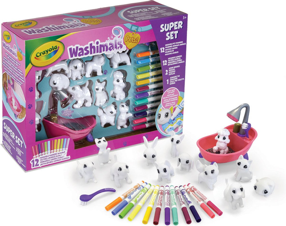 Crayola - washimals - hobbypakket - deluxe play set voor kinderen