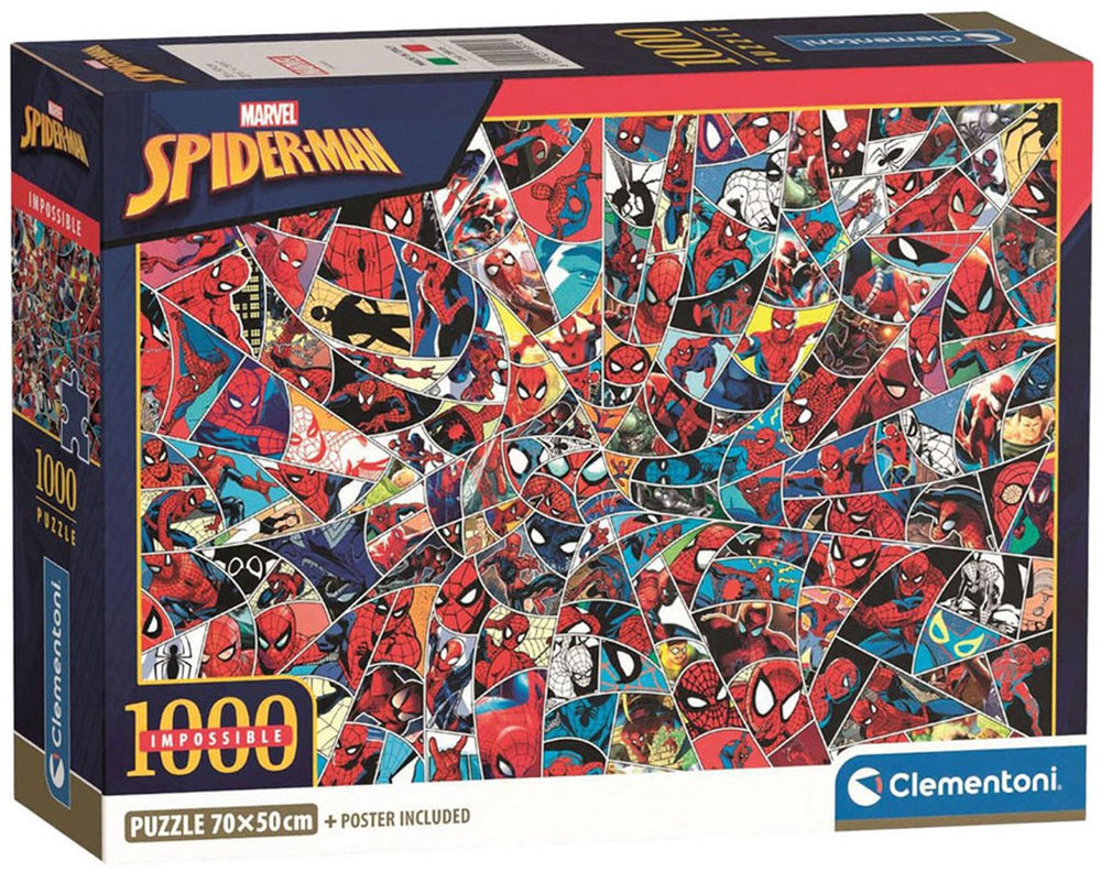 Clementoni legpuzzel onmogelijke marvel spiderman - 1000st.