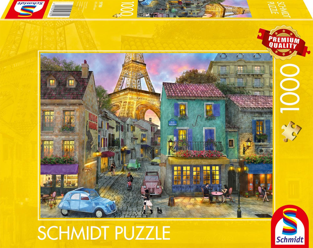 Schmidt - legpuzzel - in de straten van parijs - 1000 stukjes - volwassenen - vanaf 12 jaar
