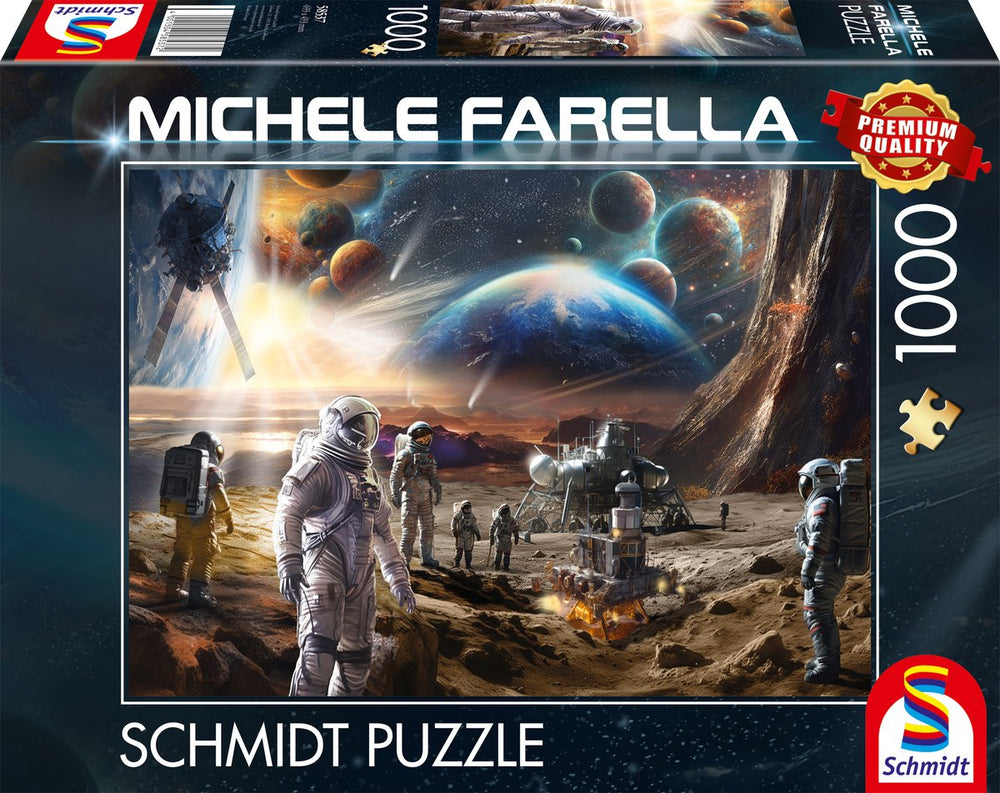 Schmidt - legpuzzel - oneindige werelden, ruimtemissies - michele farella - 1000 stukjes - volwassenen - vanaf 12 jaar