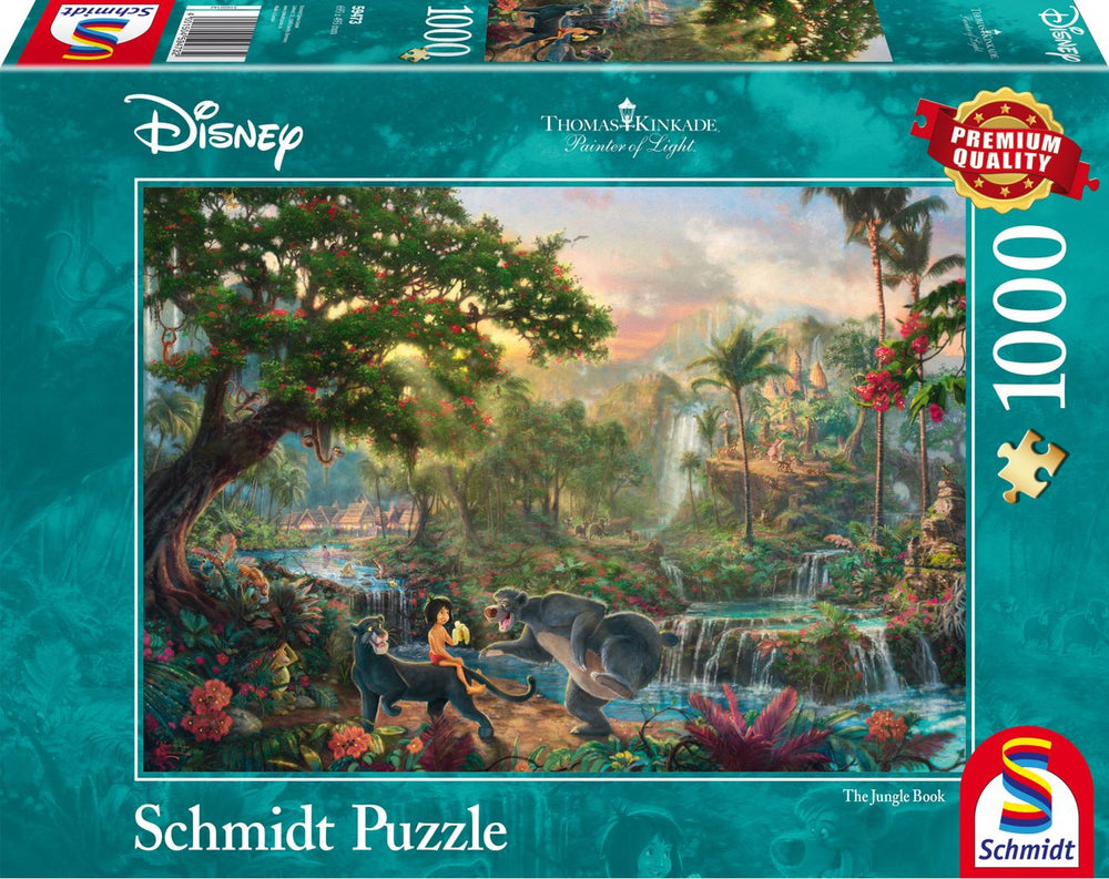 Schmidt - legpuzzel - disney, het jungleboek - thomas kinkade studios - 1000 stukjes - volwassenen - vanaf 12 jaar