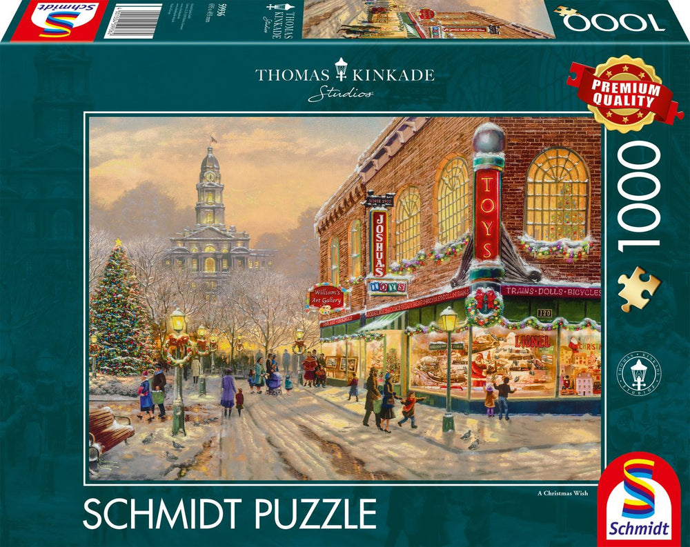 Schmidt - legpuzzel - een kerstwens - thomas kinkade studios - 1000 stukjes - volwassenen - vanaf 12 jaar