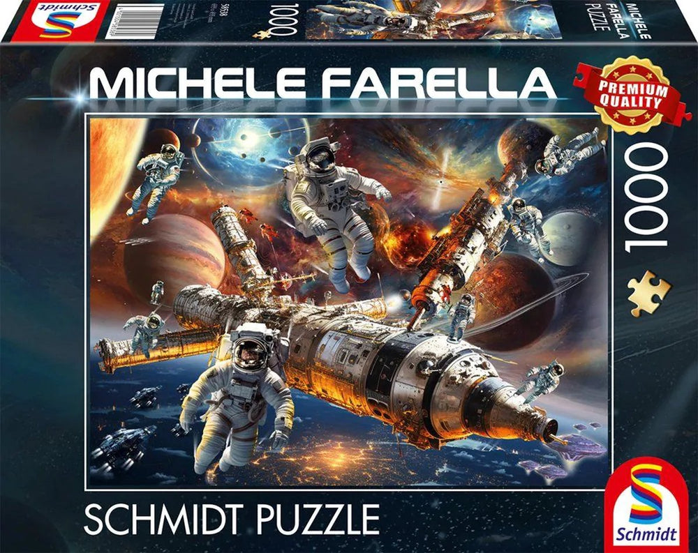 Schmidt - legpuzzel - magische sterrenwerelden, gewichtloos in de ruimte - michele farella - 1000 stukjes - volwassenen - vanaf 12 jaar