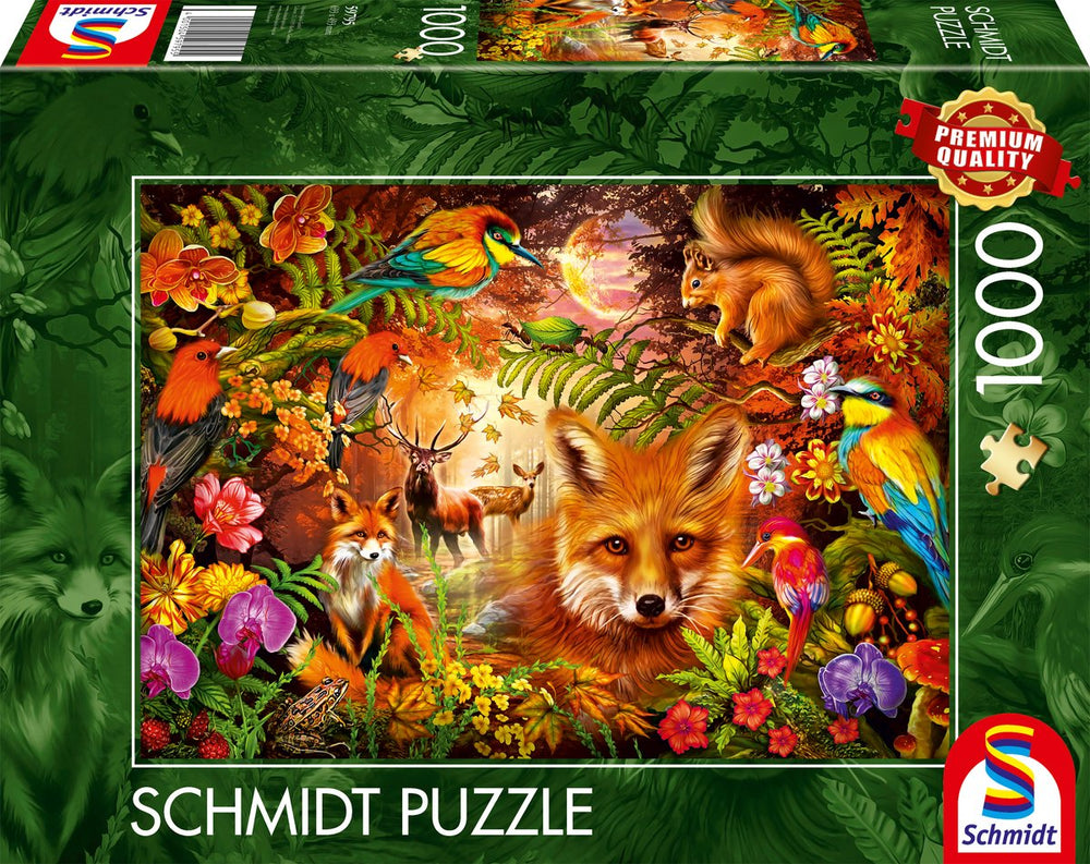 Schmidt - legpuzzel - bloesems, vacht en veren - 1000 stukjes - volwassenen - vanaf 12 jaar
