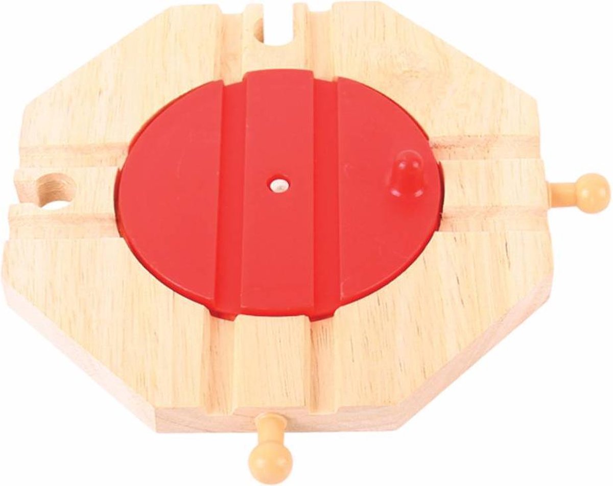 Bigjigs Wooden Railway - 4 Way Turntable
