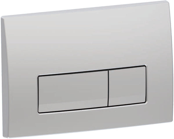 Geberit delta50 bedieningsplaat - 2-toets spoeling - rechthoekige knoppen - dualflush - mat chroom (rvs)