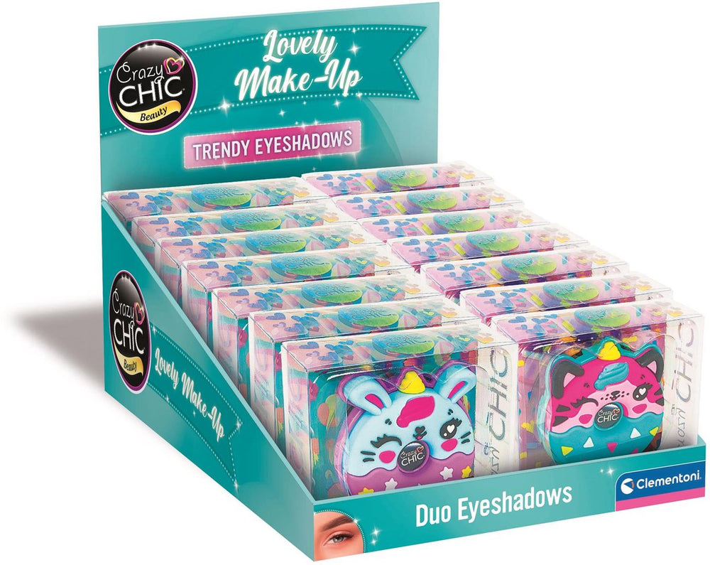 Clementoni gekke chic oogschaduw dieren donut paars blauw