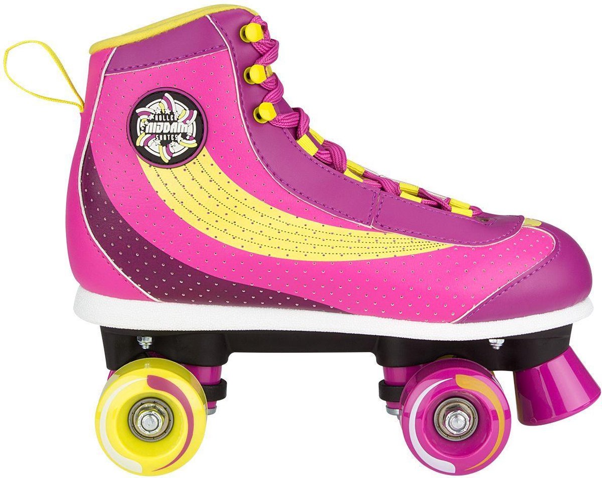 Nijdam rolschaatsen - sugar babe - roze geel - maat 38