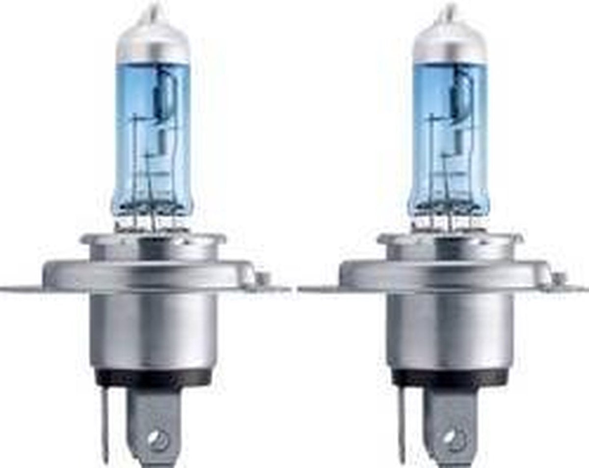Philips hauptlampe white vision ultra lamp h4 12v kit white visors. ult