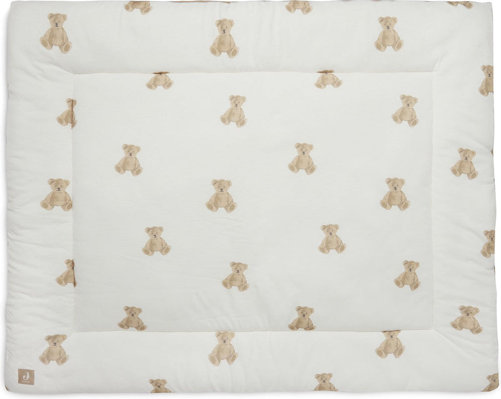 Jollein - boxkleed teddy bear - biologisch katoen - speelkleed baby - 75x95cm