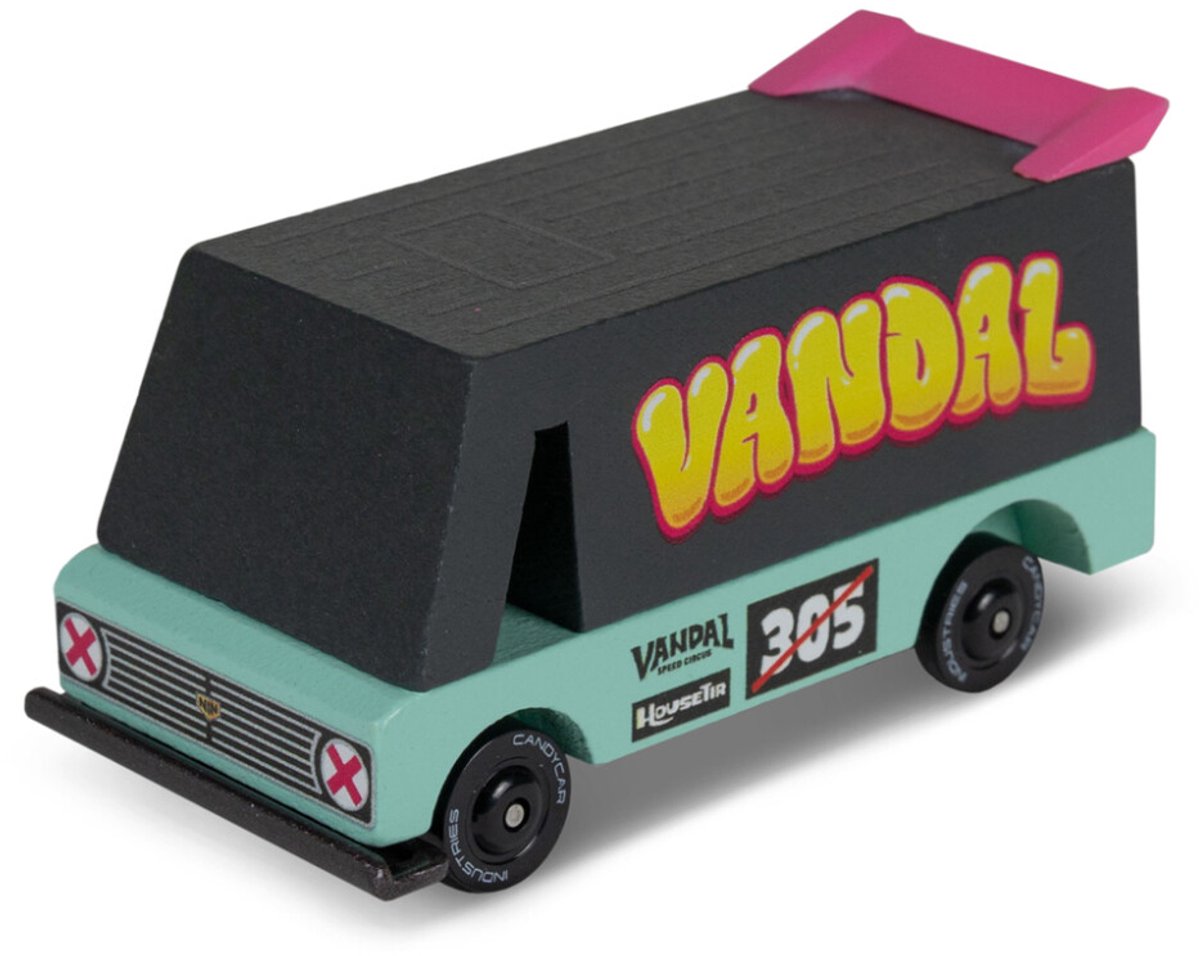 Candylab toys candylab - candycar toons - vandal van seafoam - houten voertuig - 3+