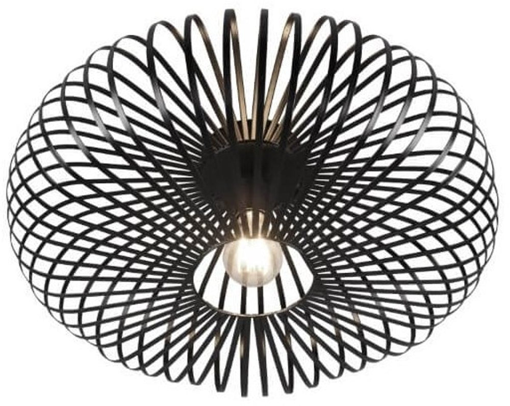 Trio johann - plafondlamp - zwart mat - excl. 1x e27 4 w - verlichting omhoog en omlaag