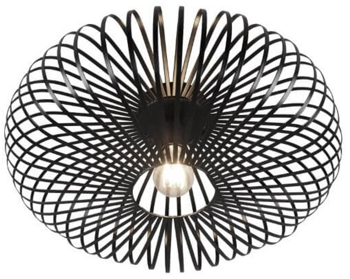 Trio johann - plafondlamp - zwart mat - excl. 1x e27 60w - d: 50cm