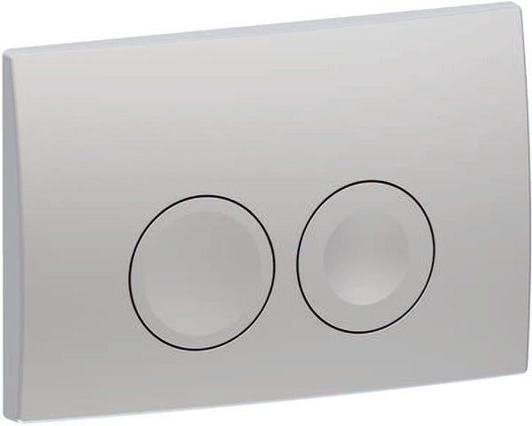 Geberit delta25 bedieningsplaat - 2-toets spoeling - ronde knoppen - dualflush - mat chroom